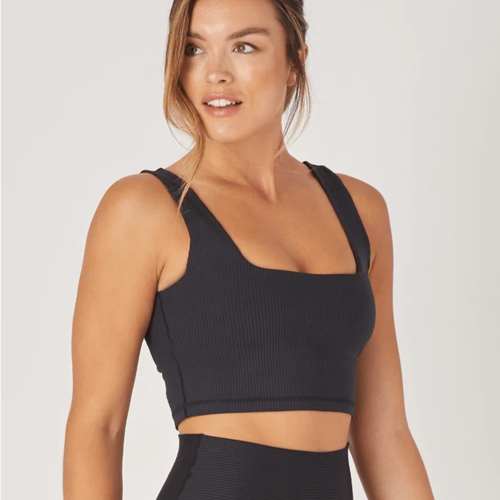 Glyder Black Sports Bra/ crop Top